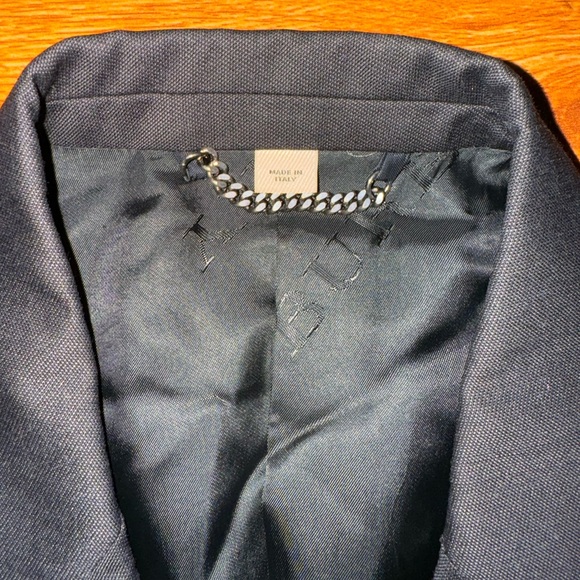 BURBERRY Single-Breasted Wool Blazer in Black - Picture 3 of 9